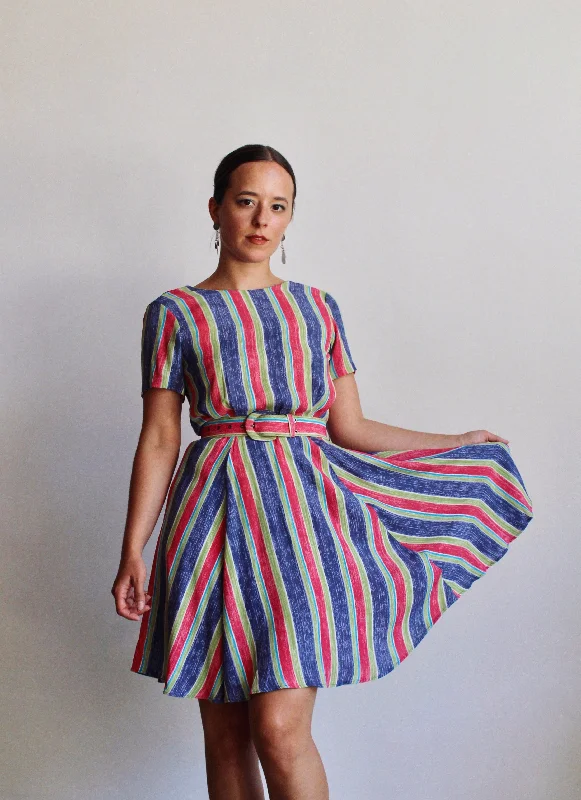 Dresses for grunge-Laura Ashley Candy Striped Dress