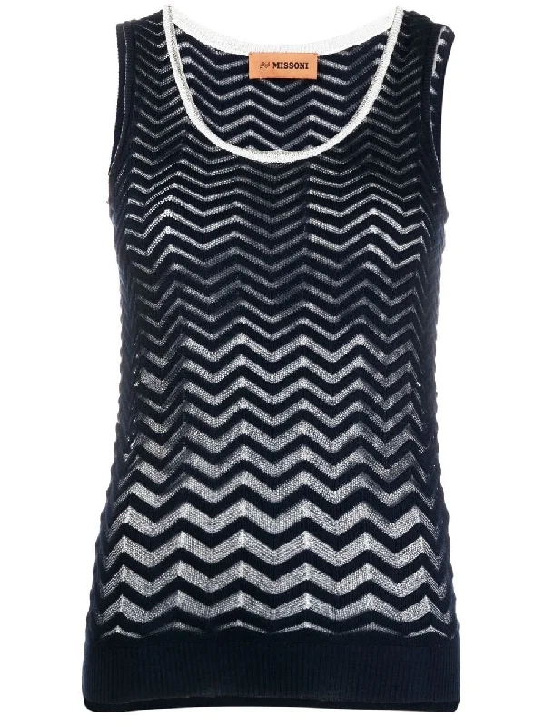 Zig-zag tank top