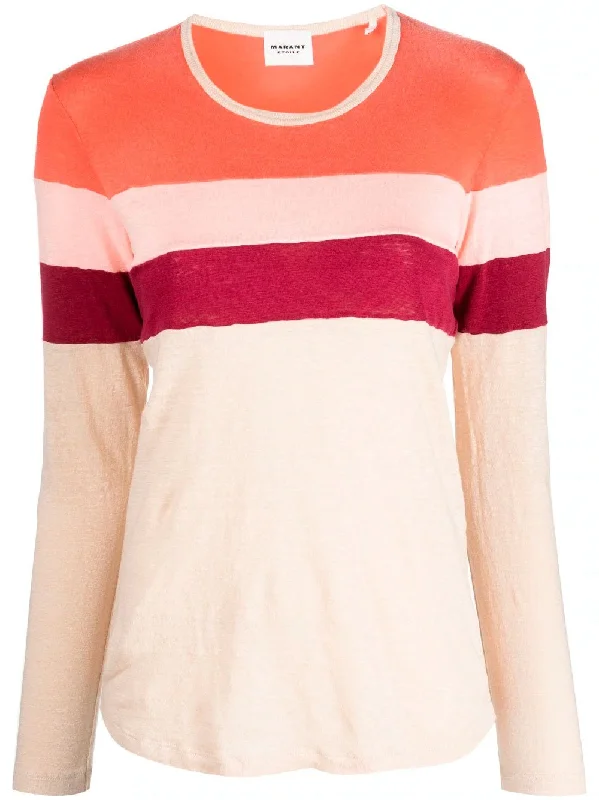 Linen striped top