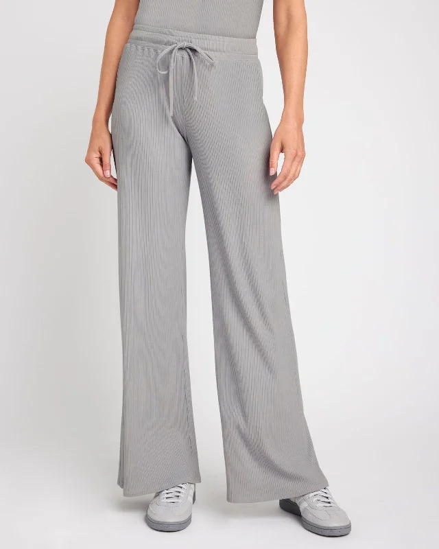 Modal Rib LYR Wide Leg Pant