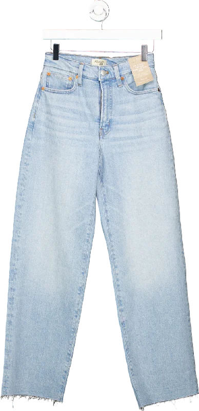 Madewell Light Blue Perfect Vintage Wide-Leg Crop Jean UK 25W