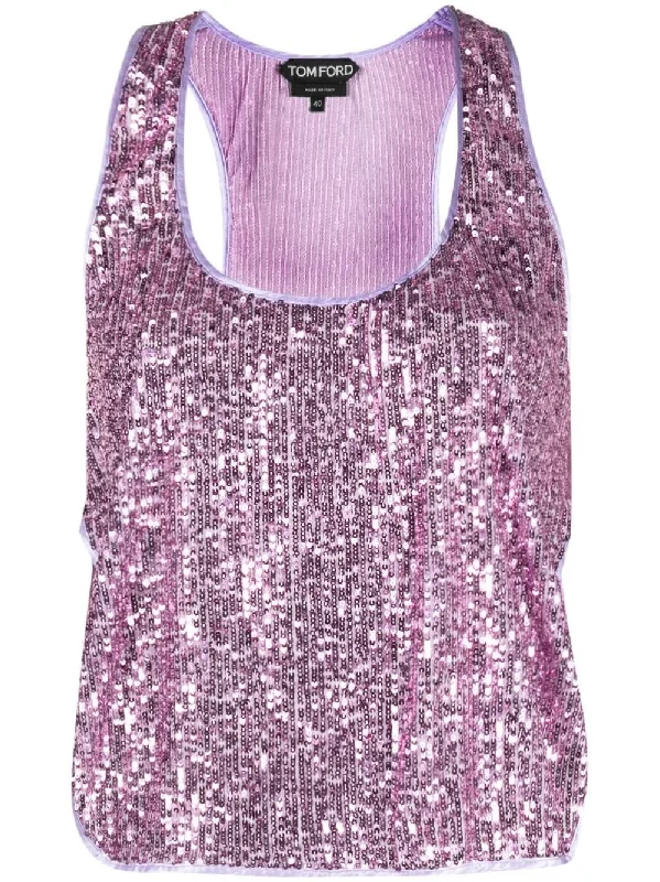 All Over Sequins Tank Top